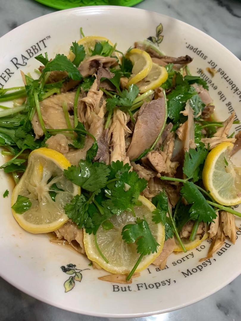 无敌爽口💯凉拌柠檬手撕鸡