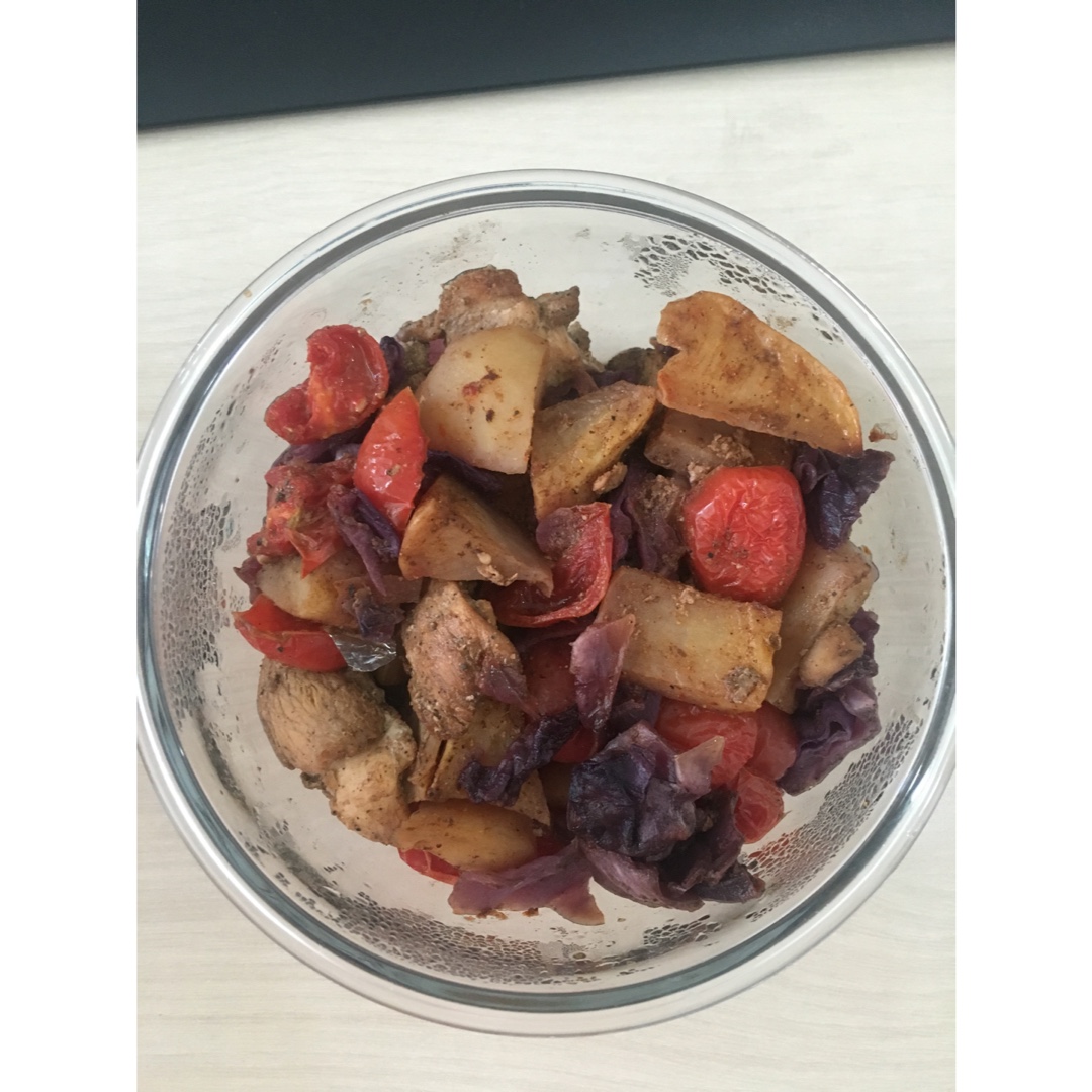 鸡肉杂蔬烧烤