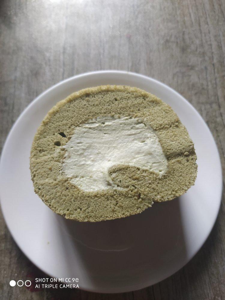 抹茶奶油蛋糕卷，一抹，倾心