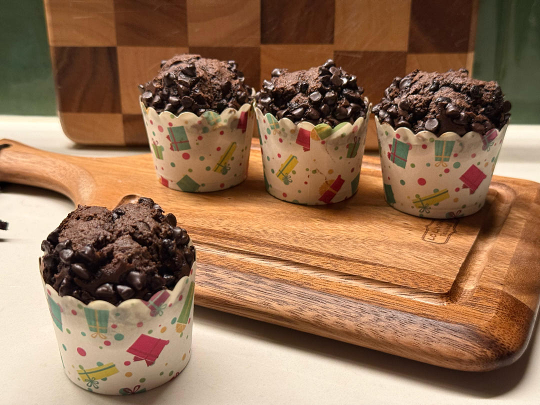 在家做巧克力蘑菇头麦芬蛋糕🍫