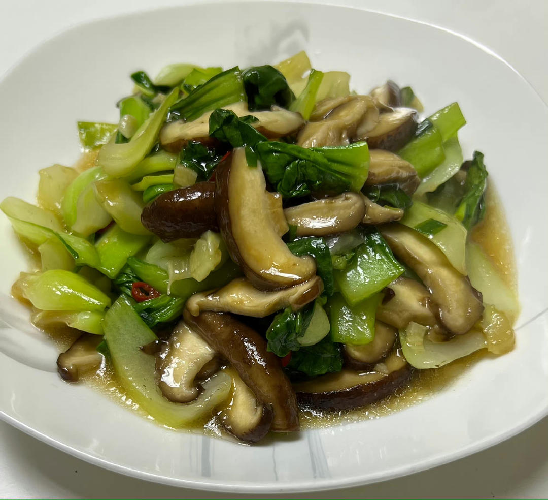 原汁原味香菇青菜