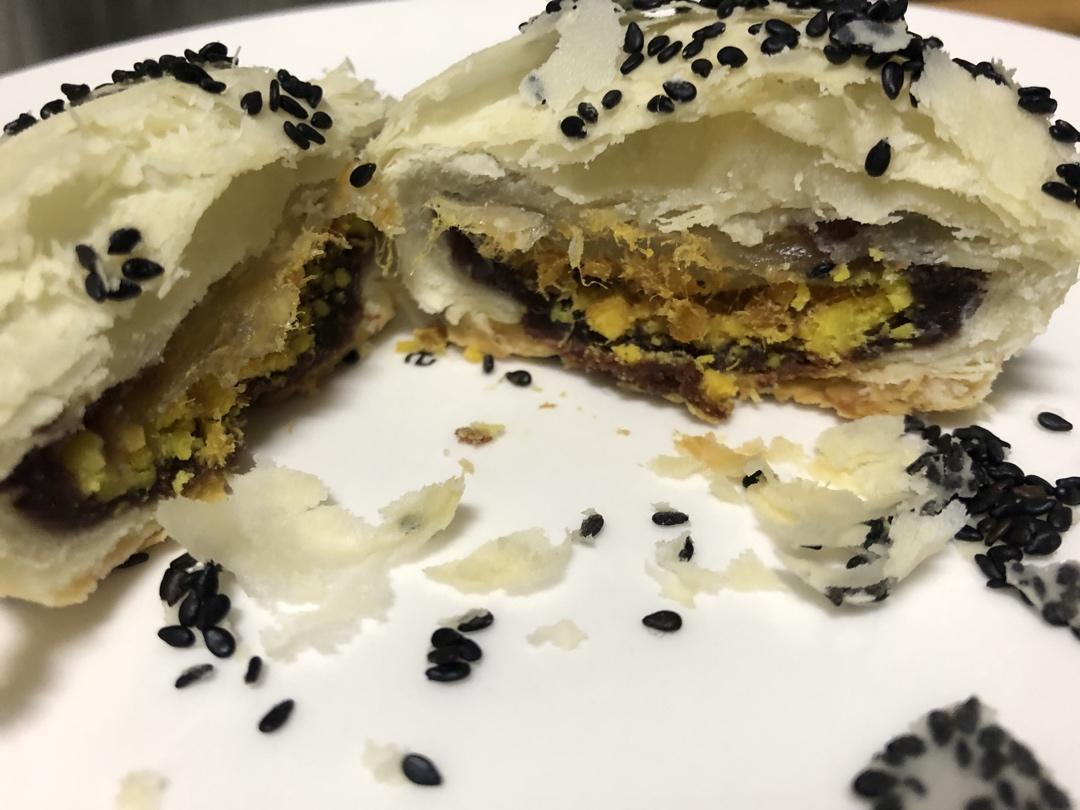 红豆酥饼（附油酥不测漏的办法）