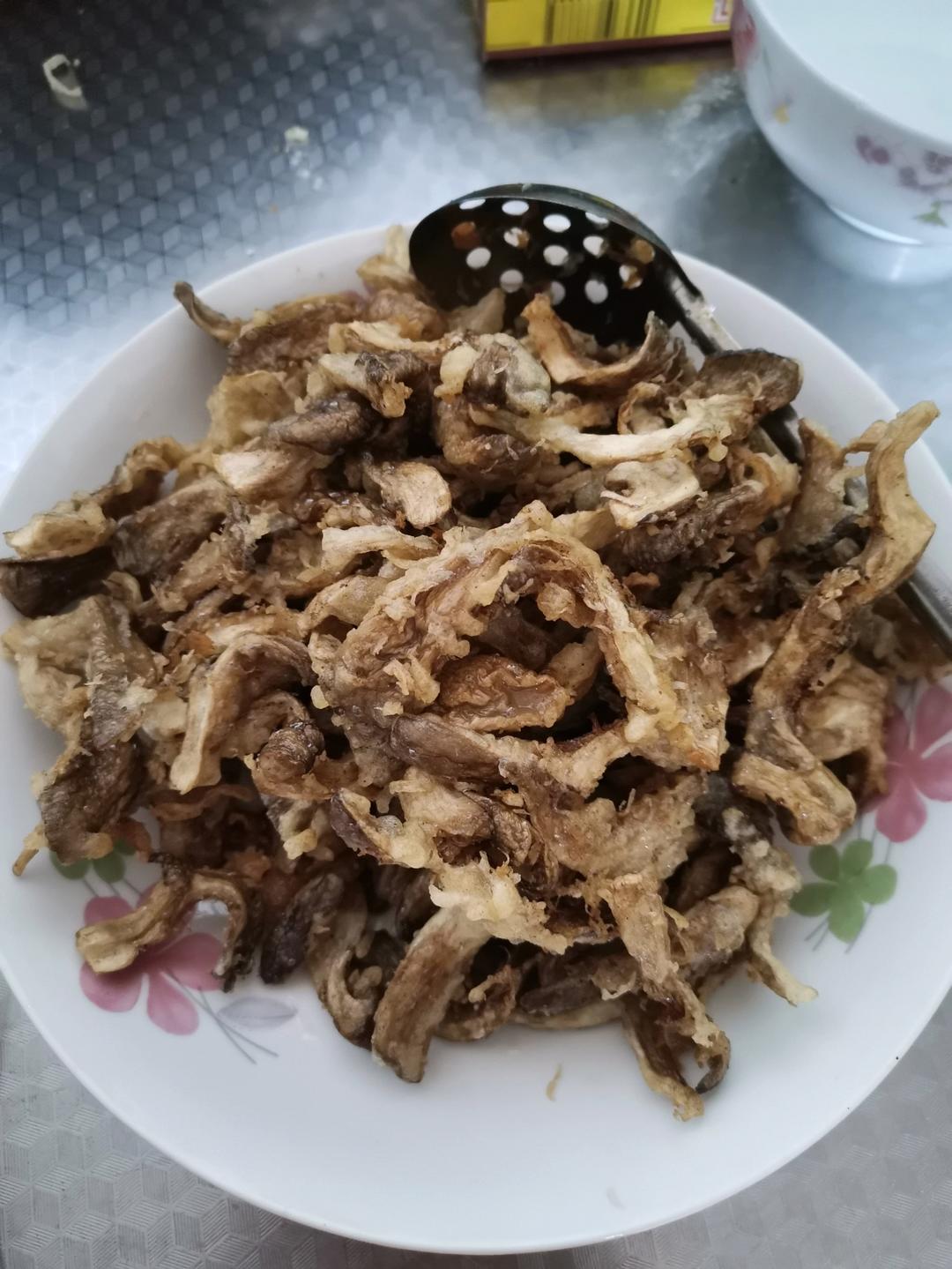 软炸蘑菇（平菇）