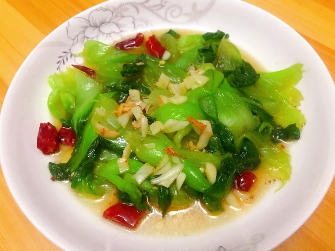 香菇炒油菜