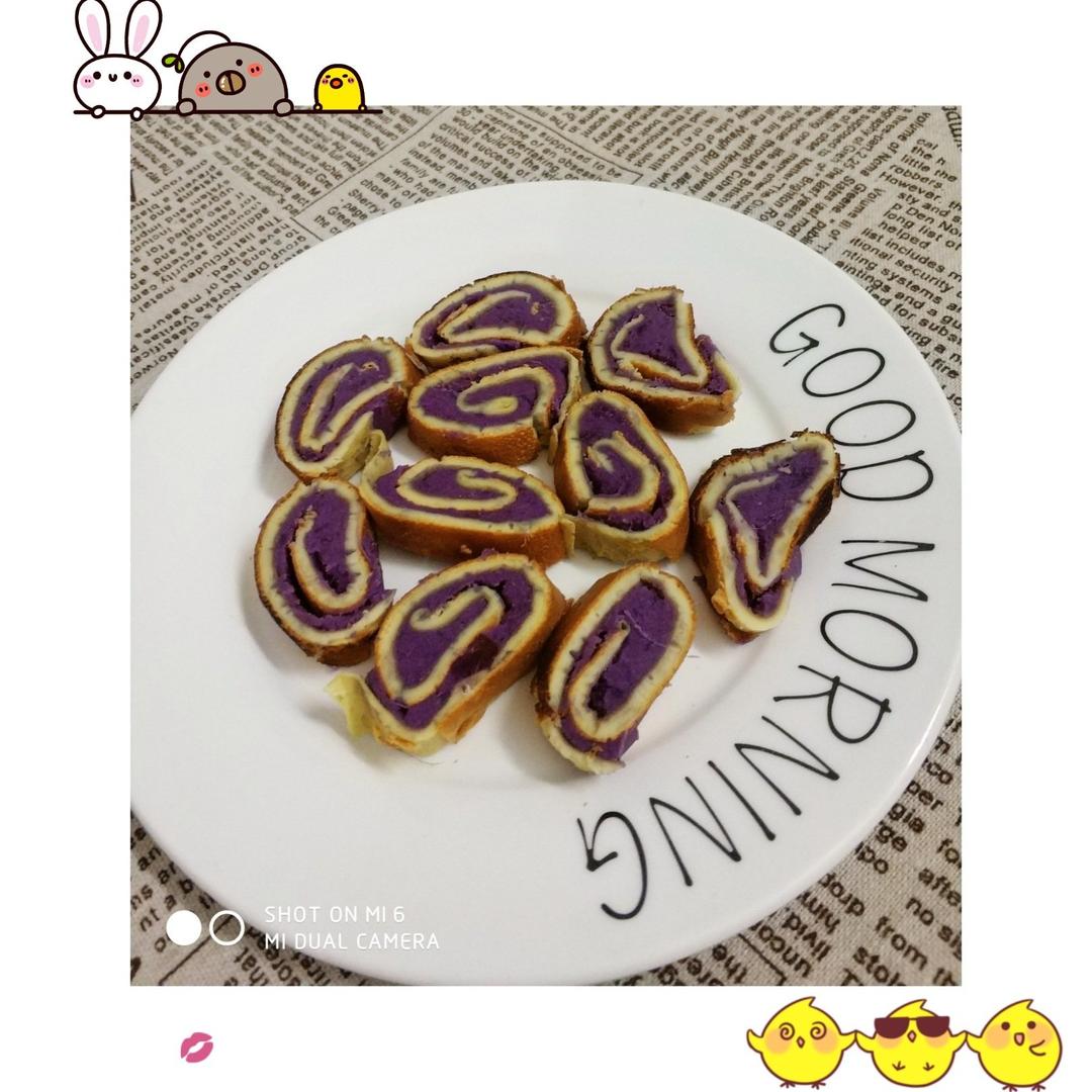 紫薯鸡蛋卷