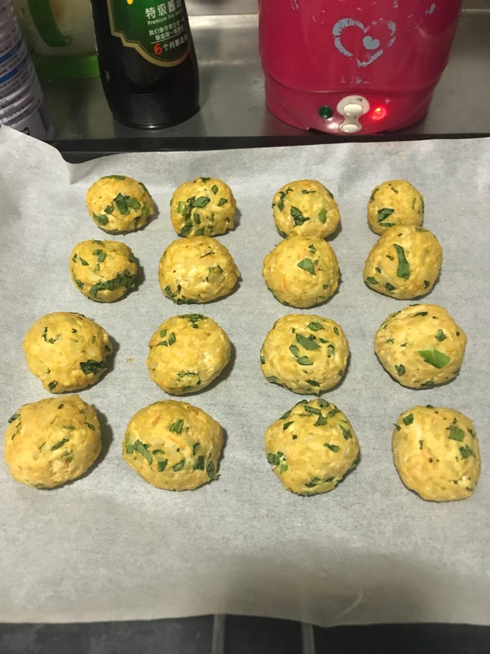 烤豆腐蔬菜丸子（章鱼烧烤板）