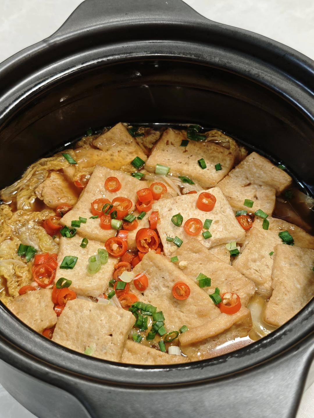 白菜豆腐煲