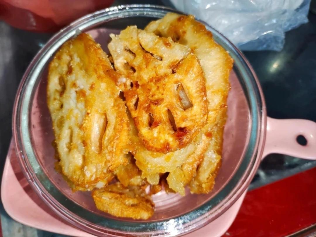 酥炸藕片(香酥又美味)
