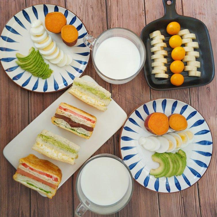 榆桐初夏做的小学生百变营养早餐