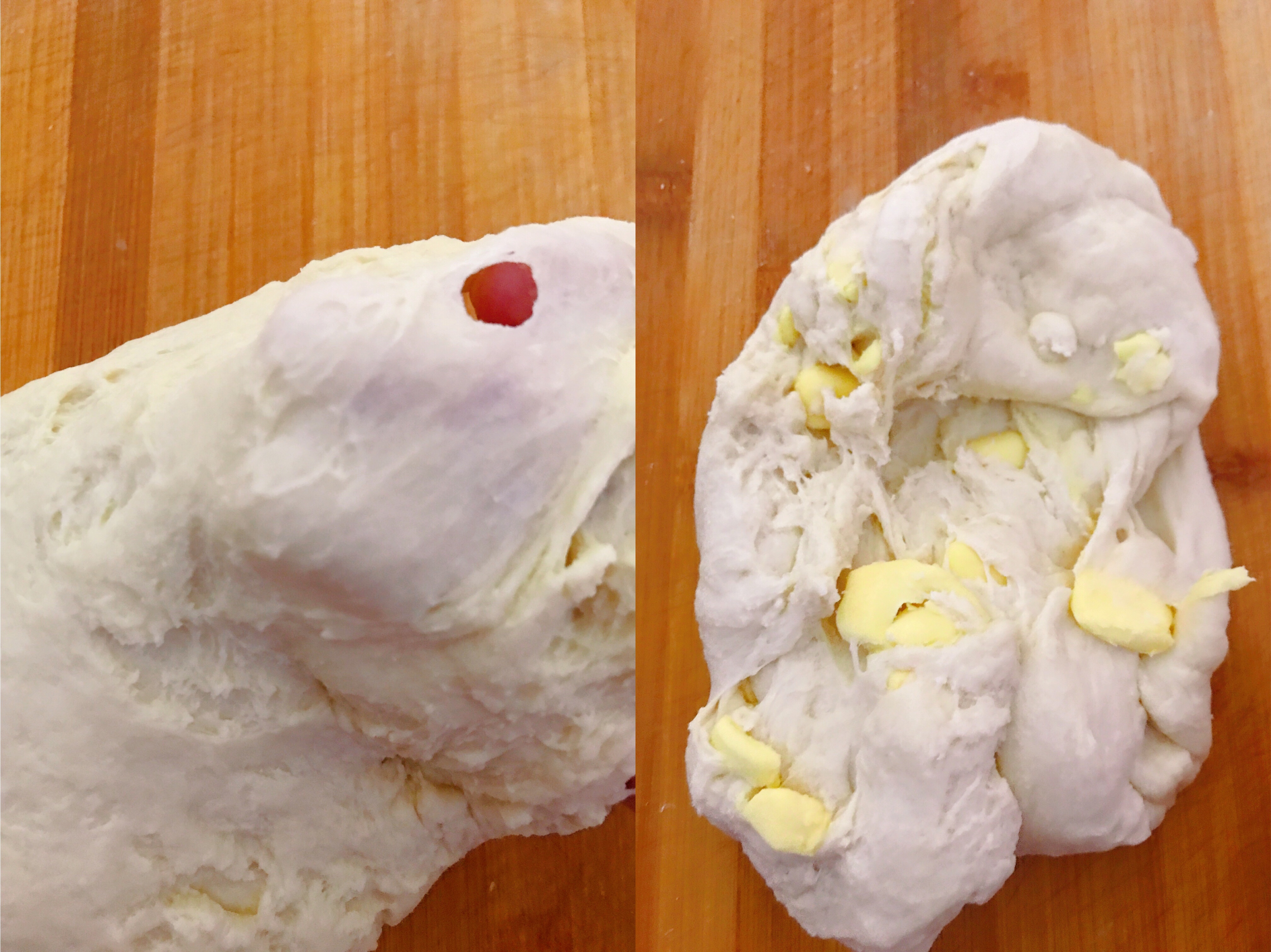 奶油夹心海螺包——手揉出膜的做法 步骤2