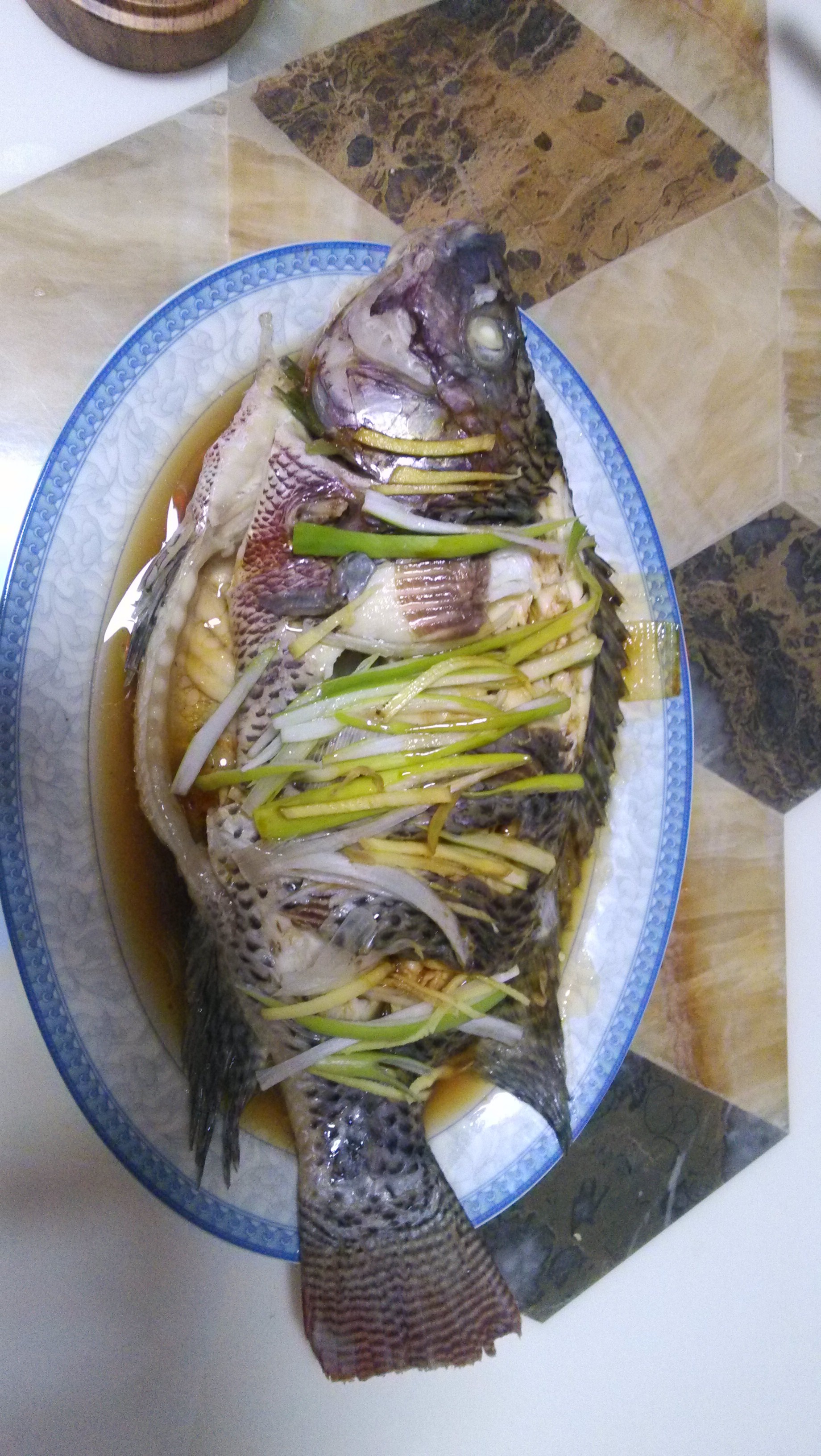 哈哈宝贝儿做的清蒸鱼