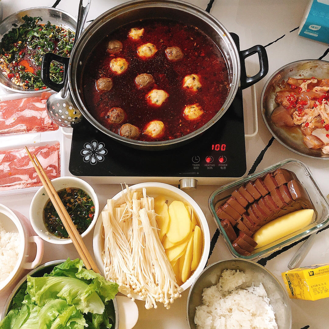 士多啤梨yyy做的海底捞火锅(家庭版)