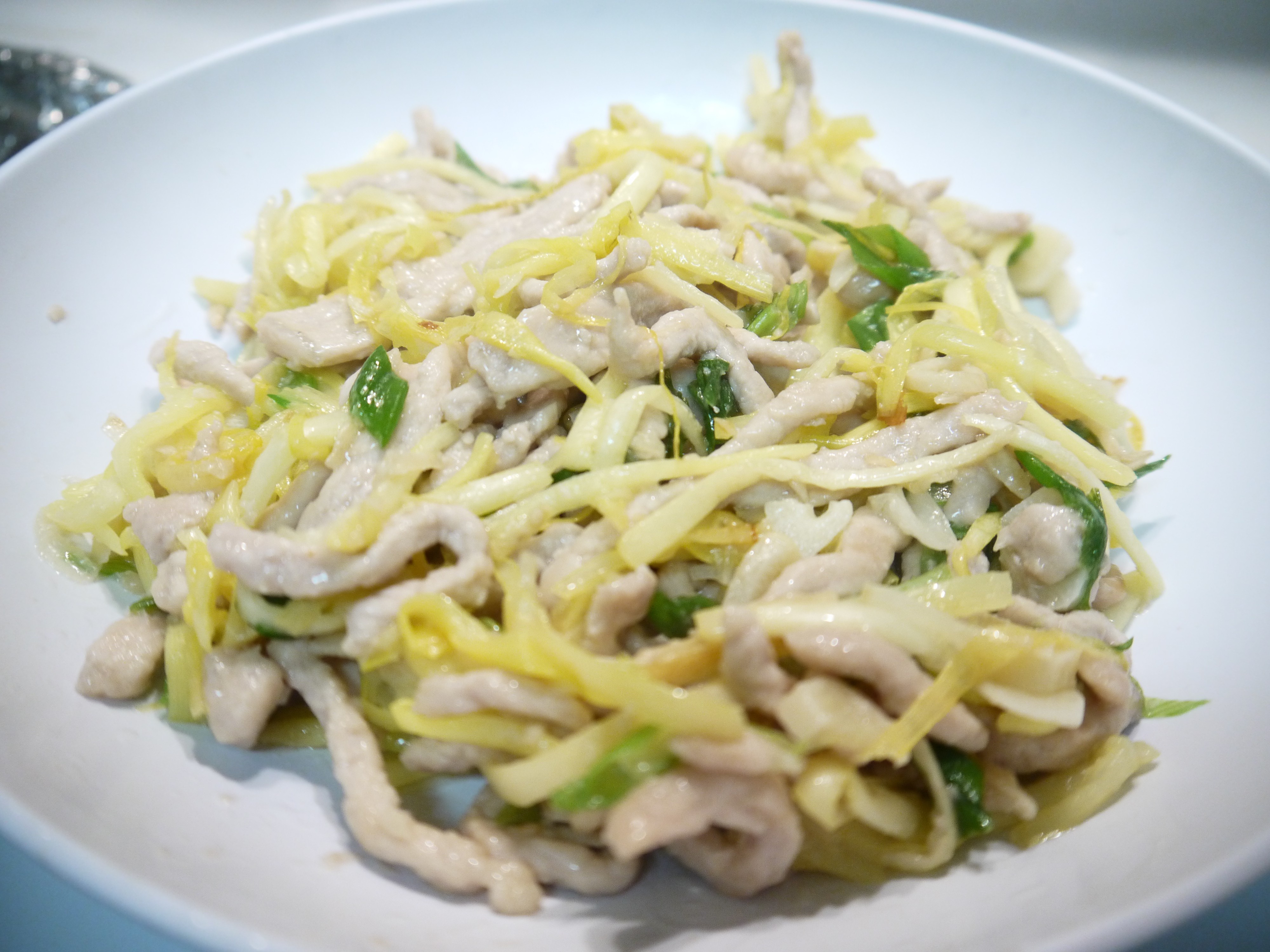 肉丝炒韭黄