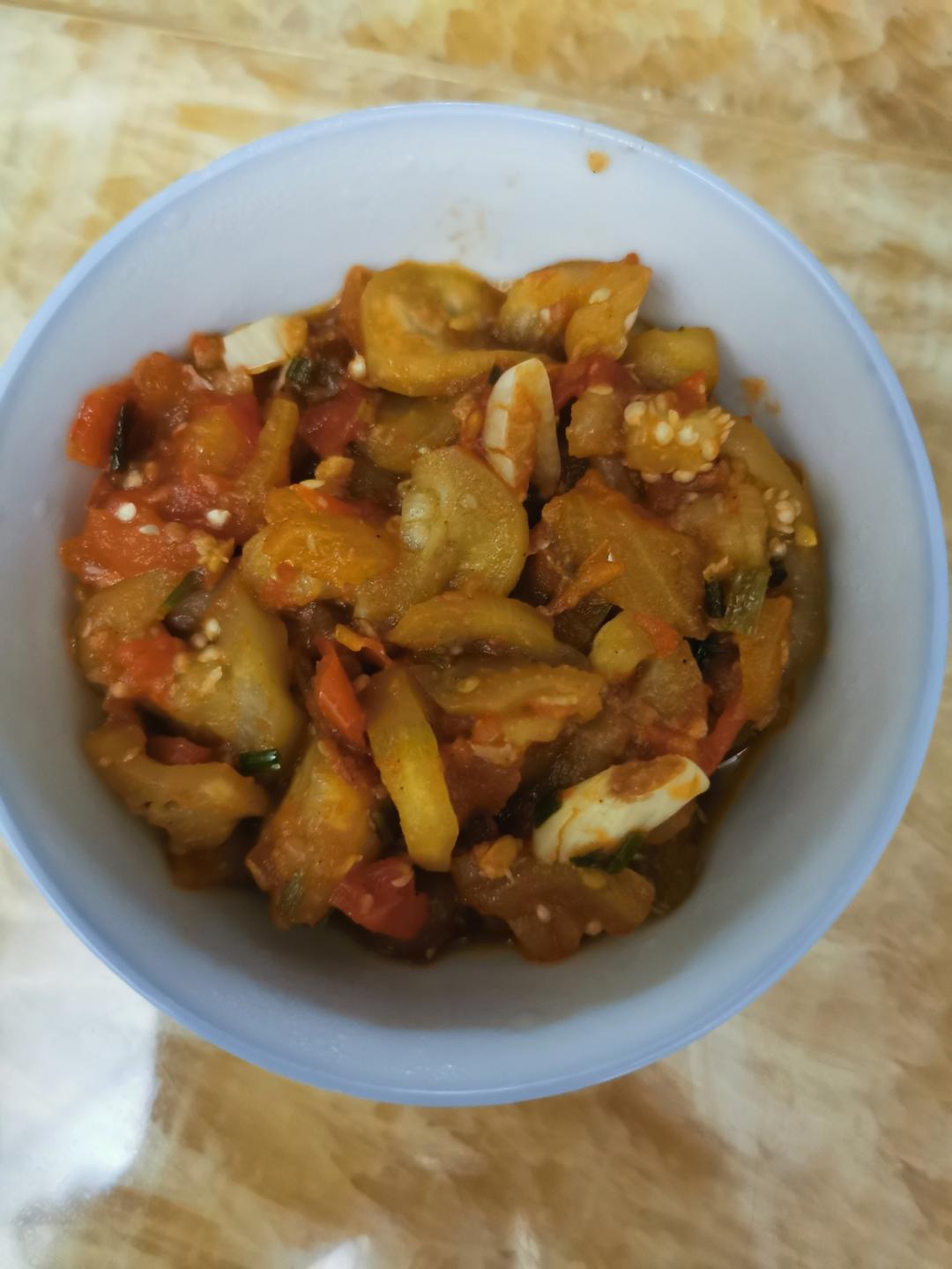 轻食·西红柿烧茄子（几乎无油！）快手减脂菜·健身餐