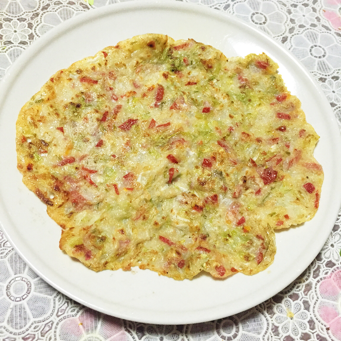 白菜萝卜蛋饼