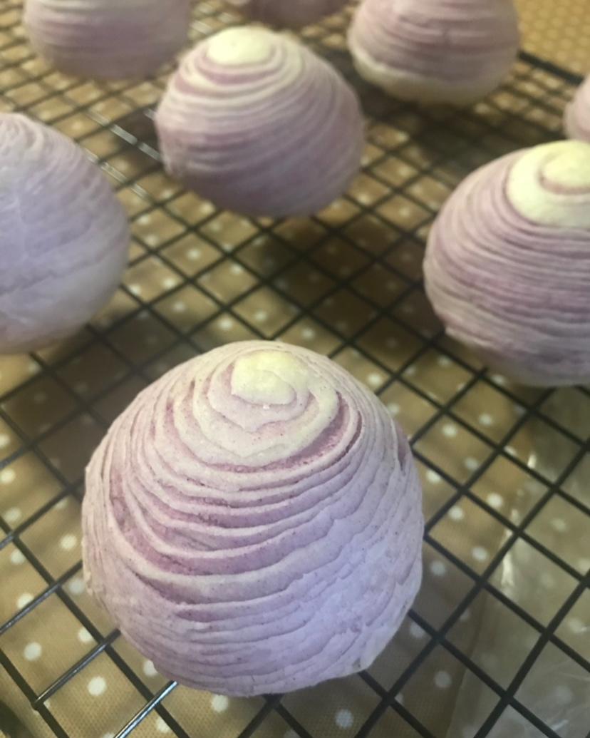 麻薯香芋酥/台湾大甲芋头酥(无猪油完美复刻2015.10修订各种抹茶酥、绿茶酥、蛋黄酥、紫薯酥通用哟）