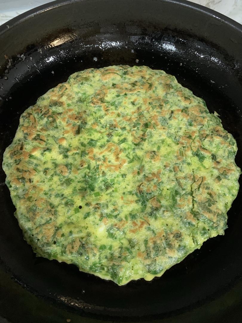 香菜鸡蛋饼