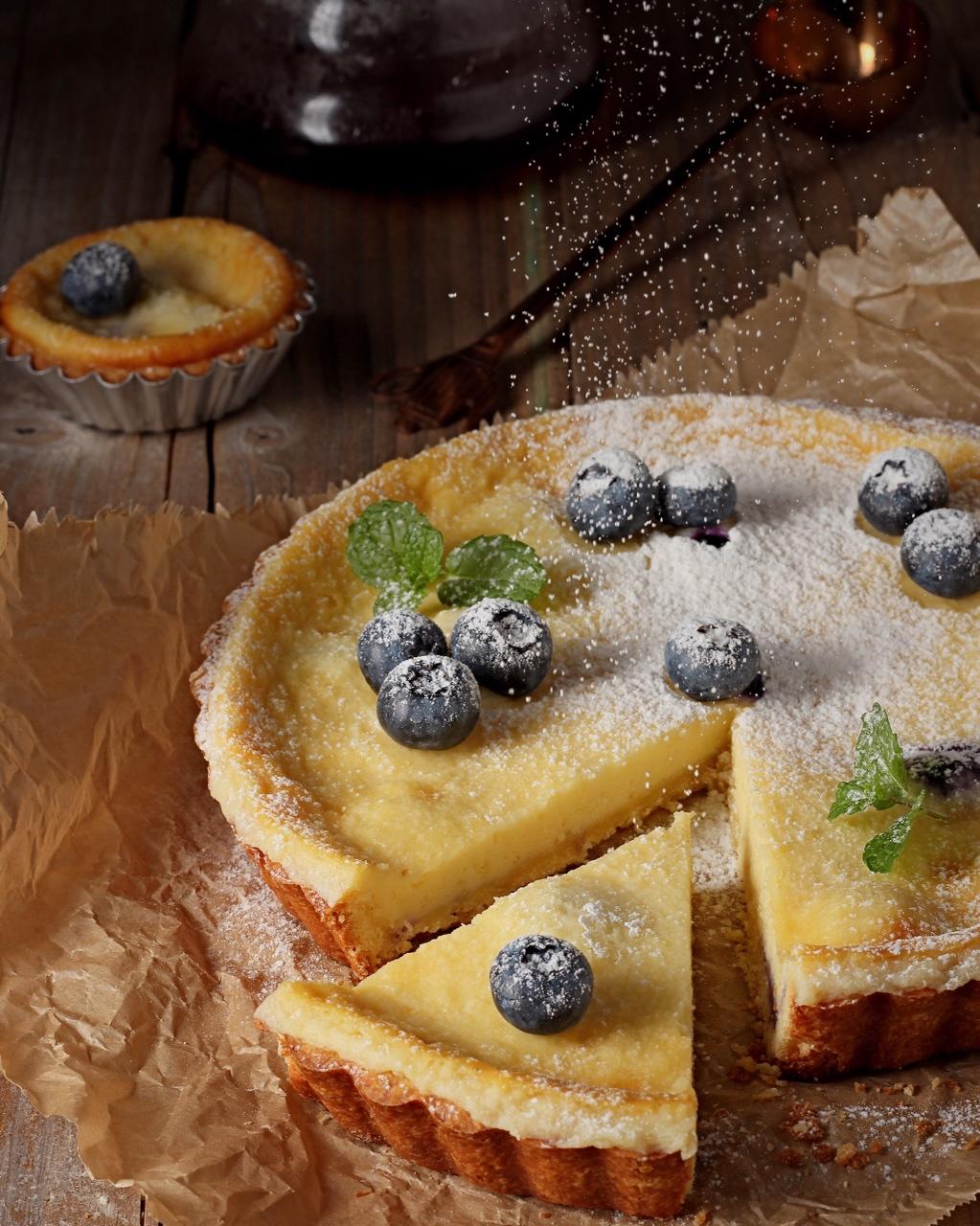 giko_做的蓝莓芝士派