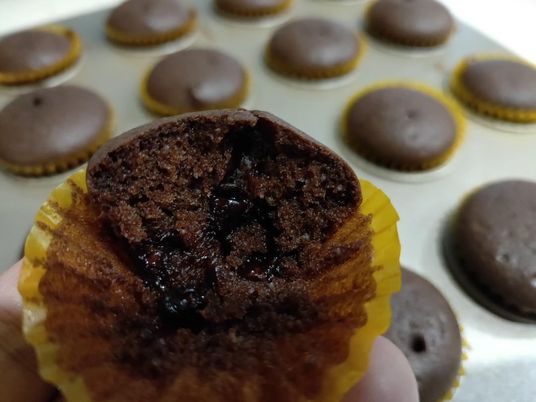 巨简单❗️超快速❗️巧克力玛芬蛋糕❗️好吃哭了