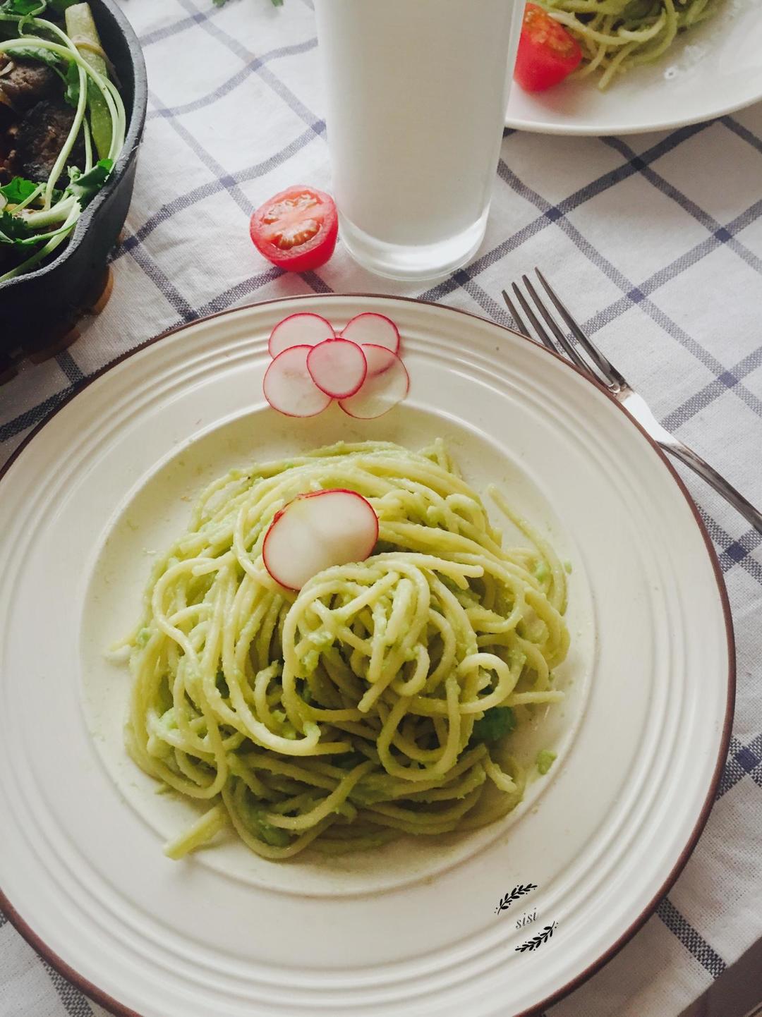 柠汁牛油果意面 avocado lemon spaghetti的做法