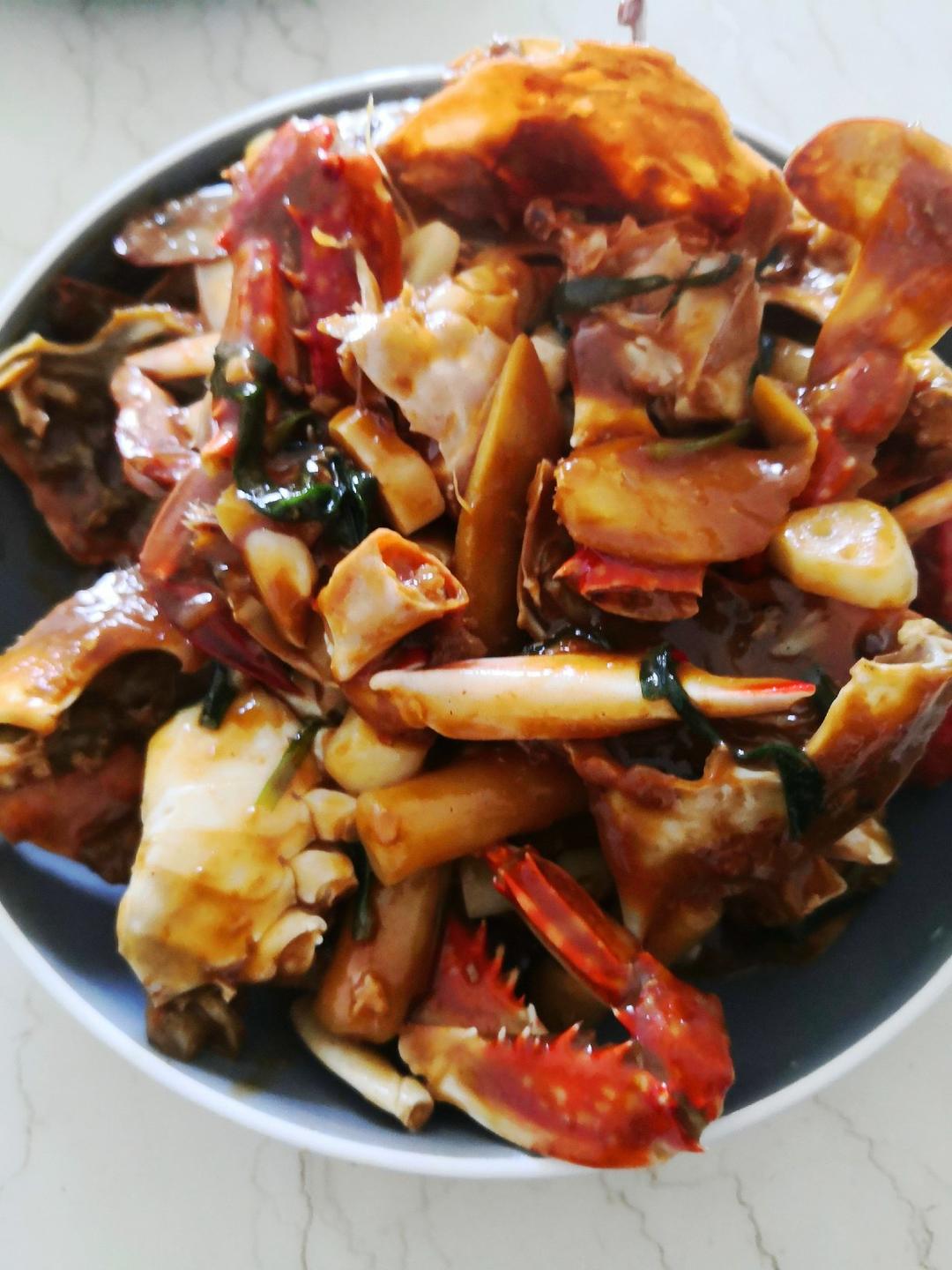 堂妈教你做螃蟹炒年糕