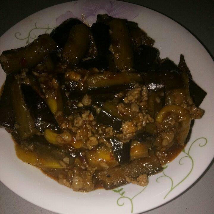 红烧肉沫茄子