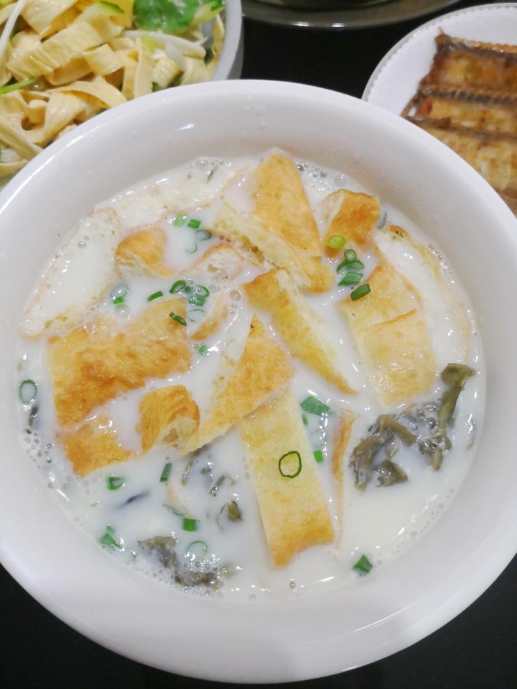 豆浆油条汤的做法