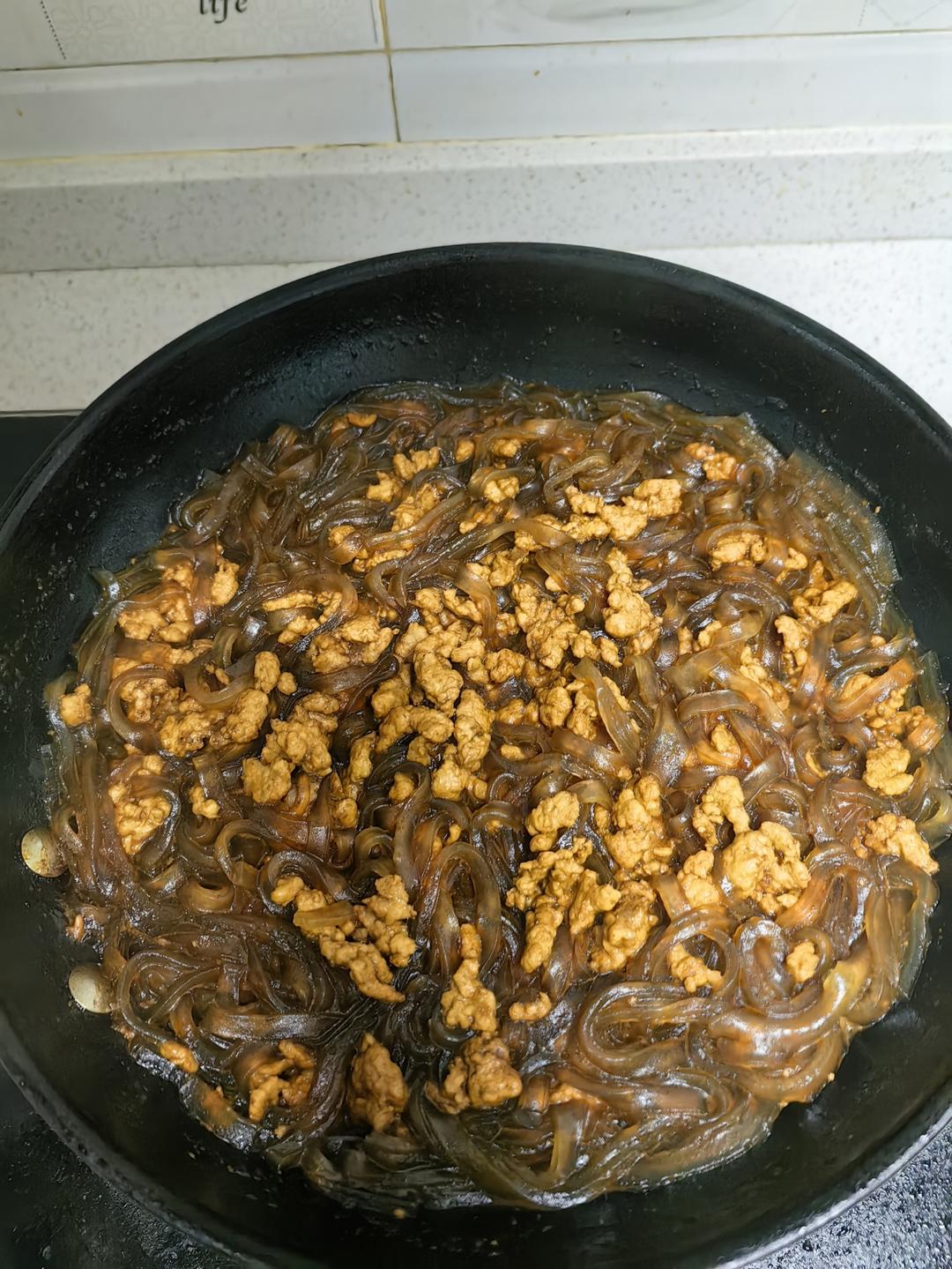 蚂蚁上树——肉末粉条的完美结合