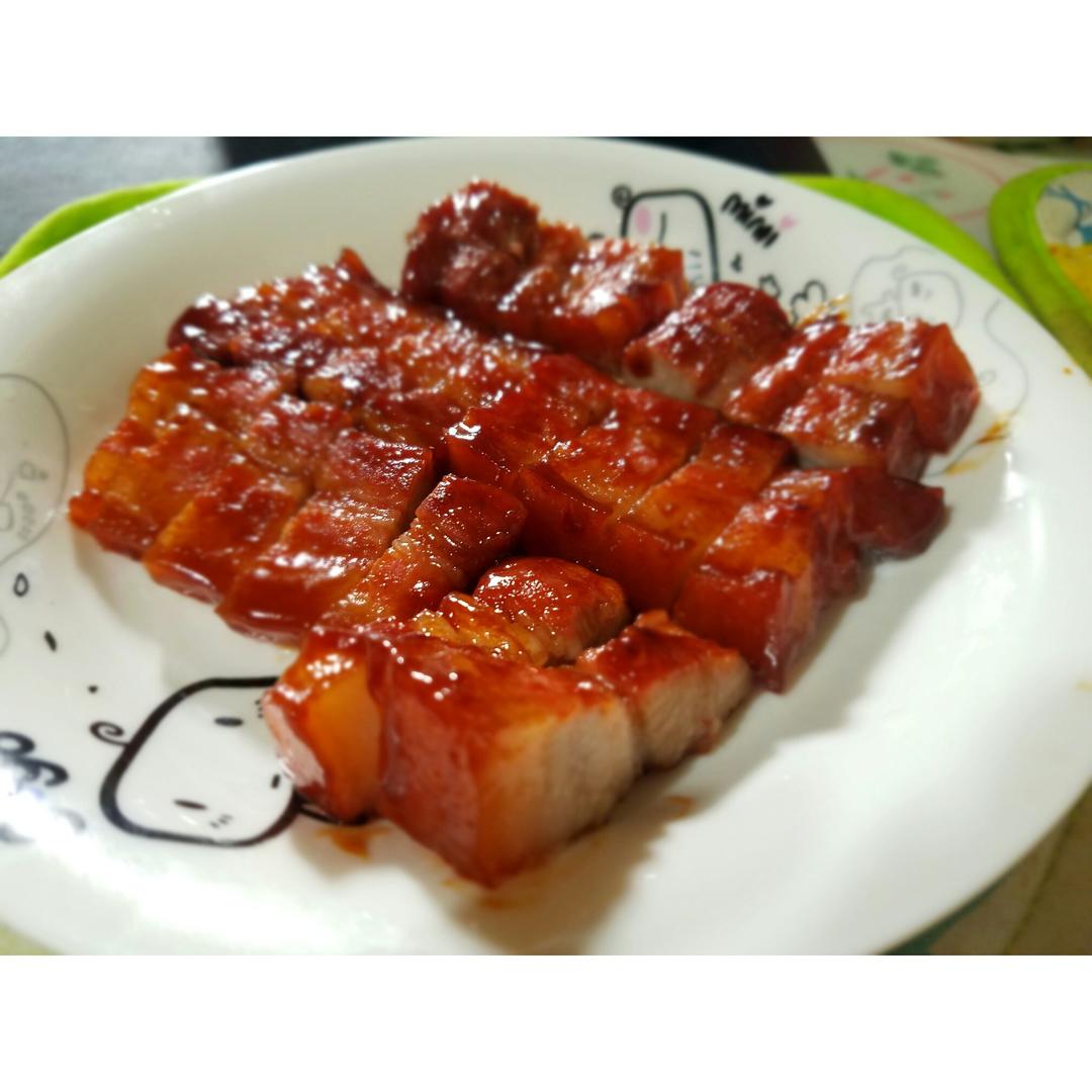 超简单平底锅叉烧肉，多汁味浓不能再快手