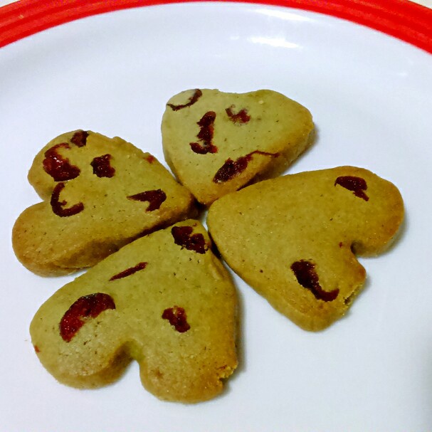 抹茶蔓越莓饼干