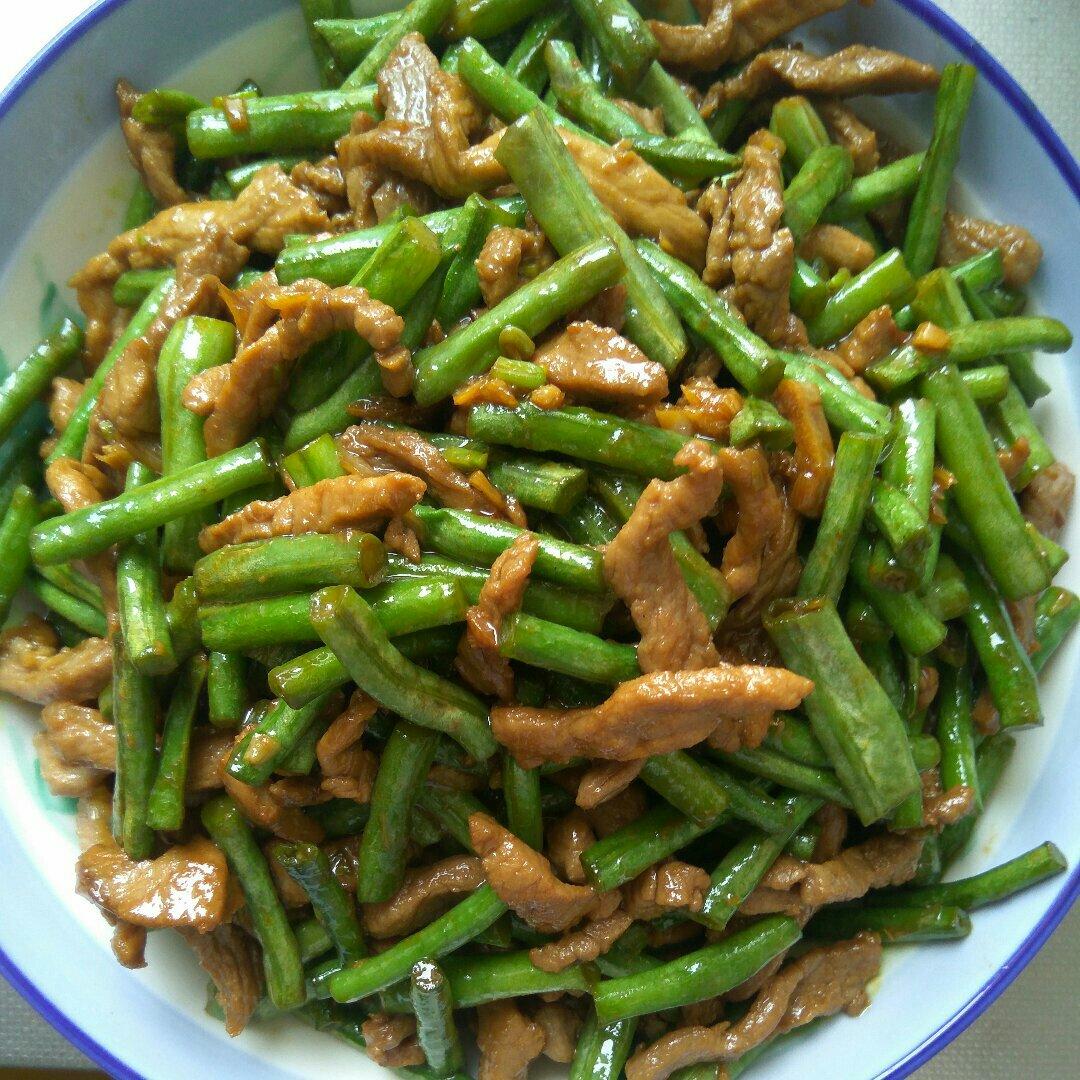 晋卫军做的豆角炒肉丝