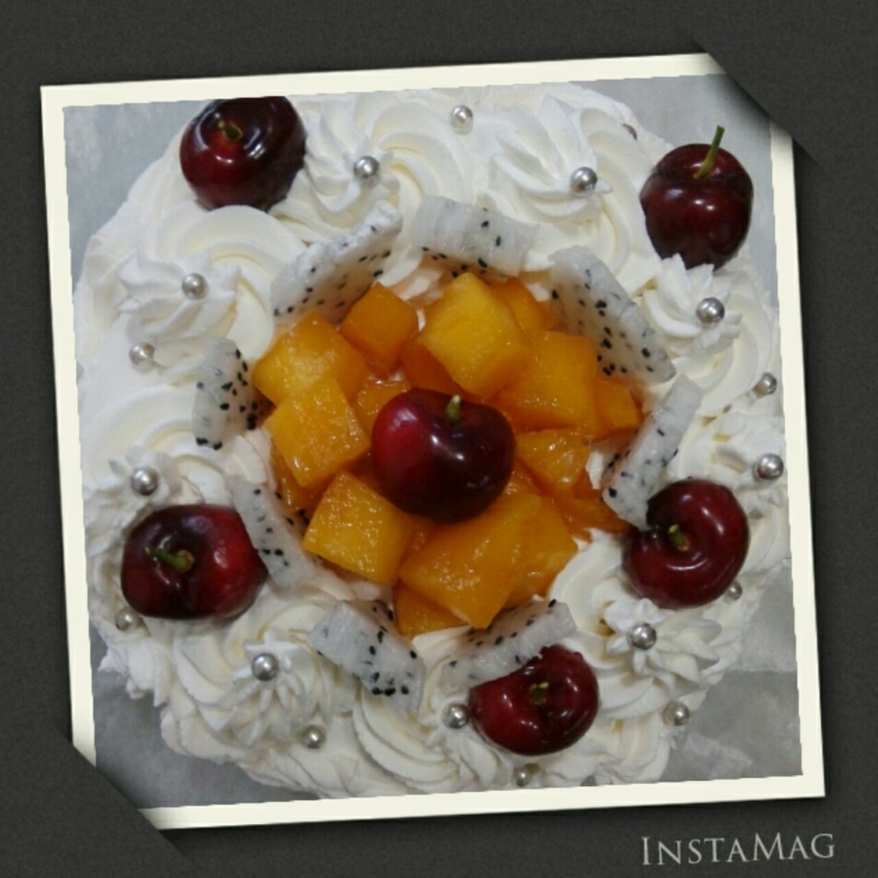 戚风芒果奶油蛋糕