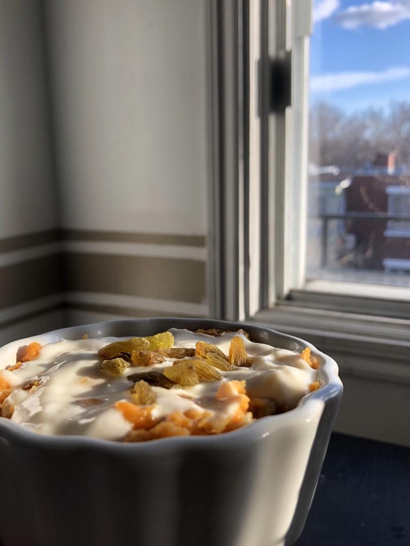 粉糯红薯泥配燕麦酥丨健康·三餐