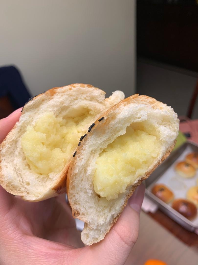 奶黄小餐包-一次发酵超好吃（附快手奶黄馅制作方法）