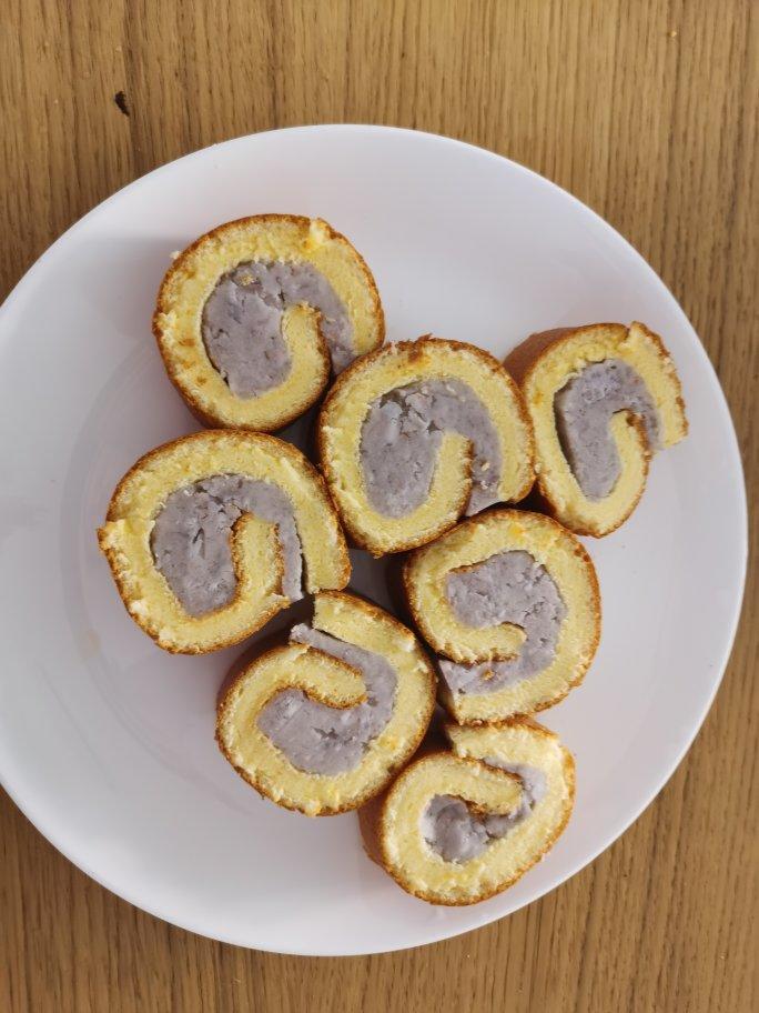 芋泥超多的【超厚芋泥蛋糕卷】