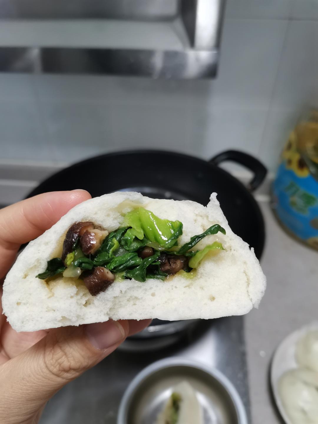一发香菇青菜包，很详细。   （附提褶视频）