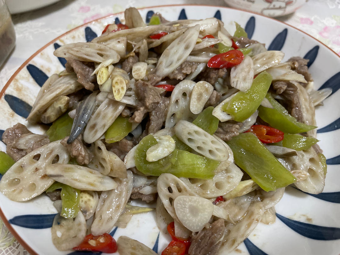藕尖炒牛肉