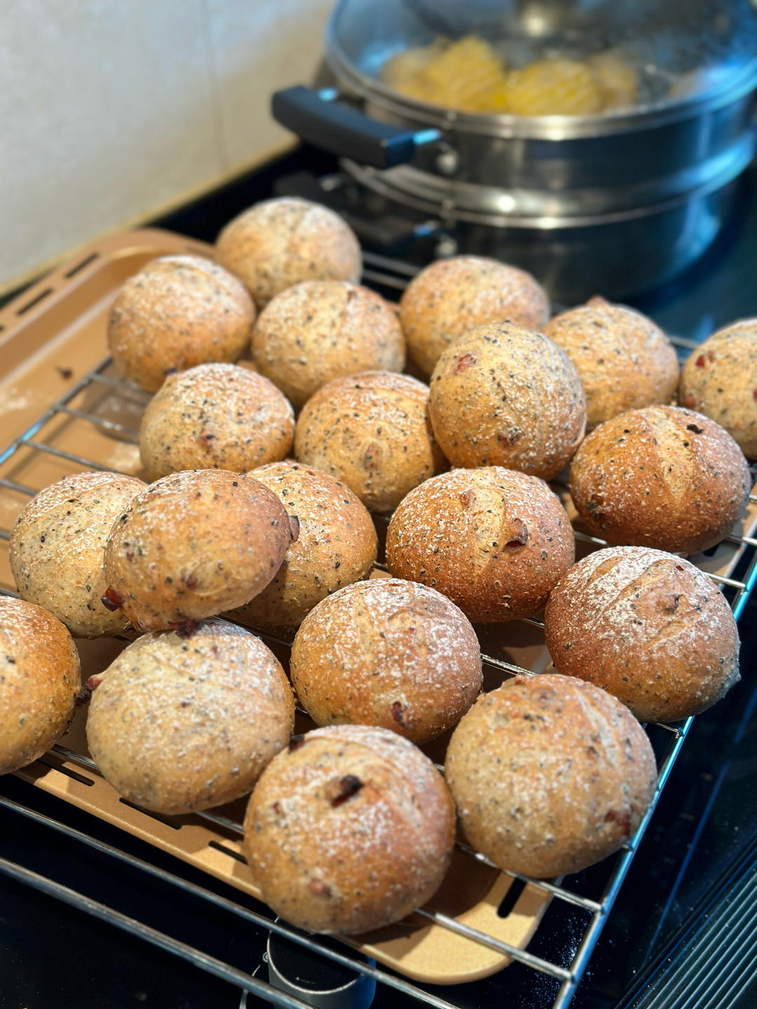 坚果法国球（鲁邦老面）French ball bread