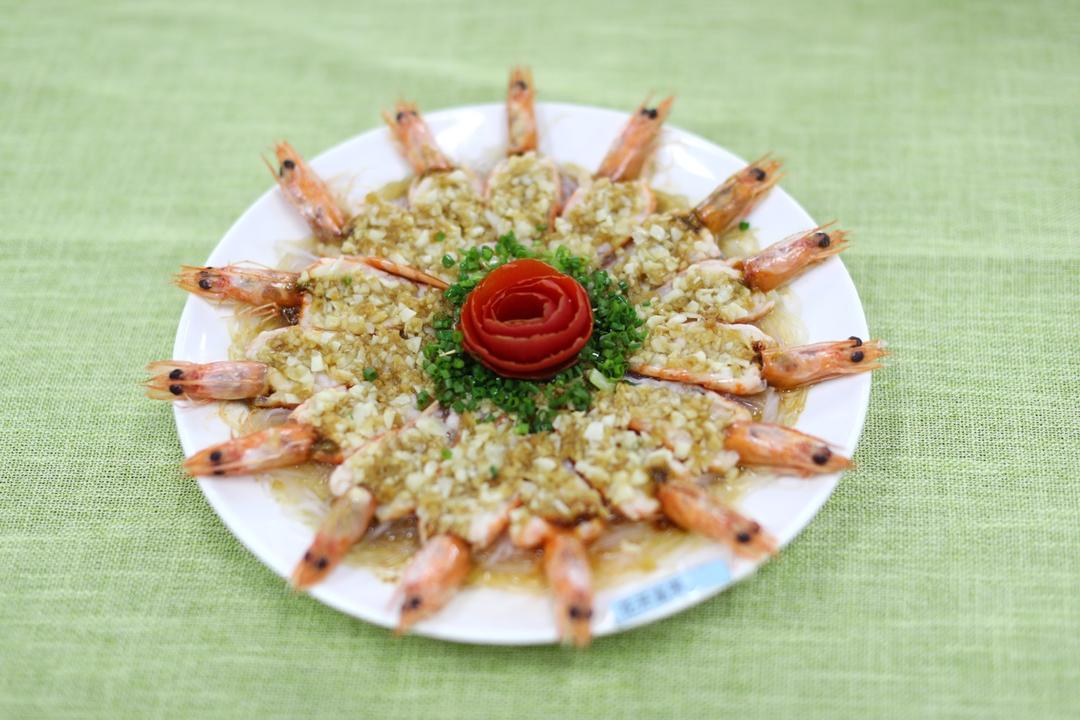 花开蒜蓉粉丝开背虾