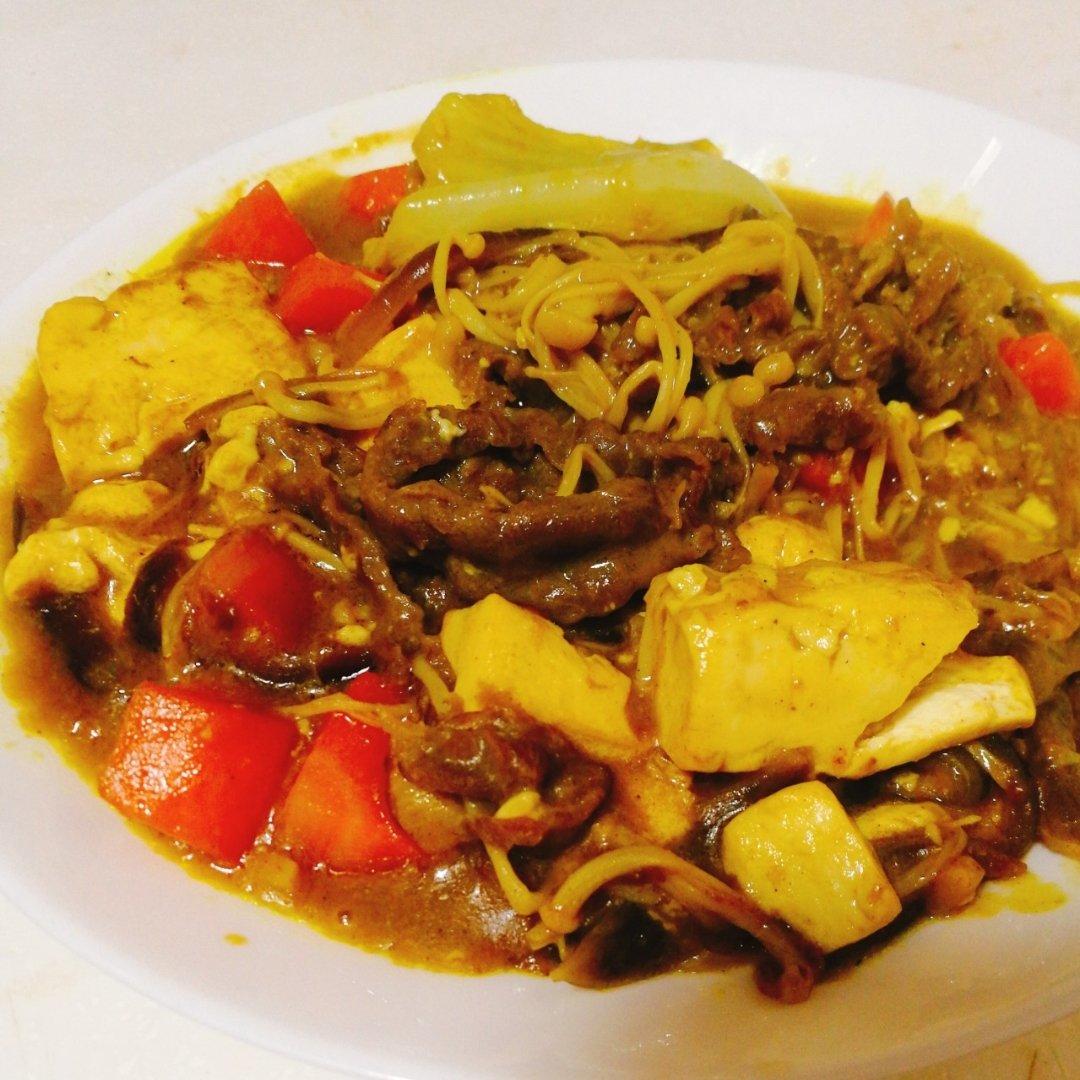 咖喱肥牛芝士锅