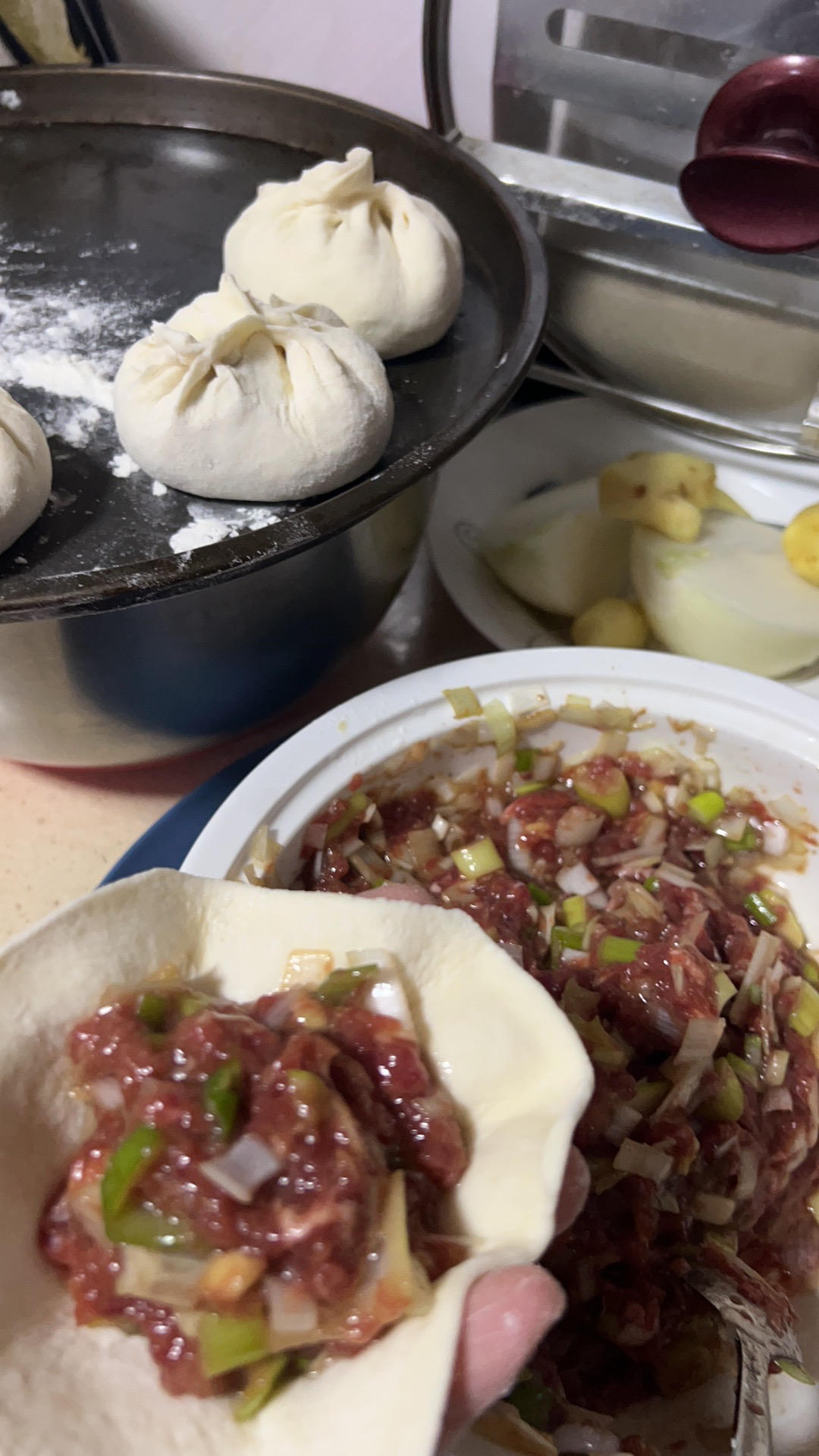 大葱牛肉饺子馅、包子馅