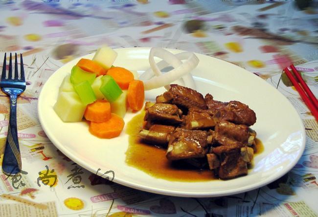 杂蔬烩排骨的做法