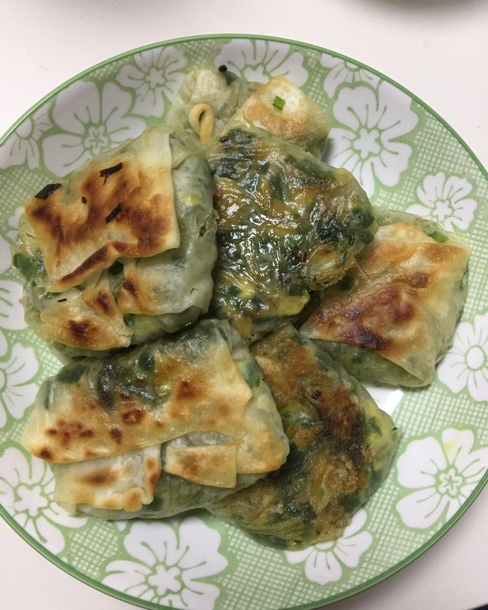秒杀夜市小吃摊韭菜盒子(饺子皮版)