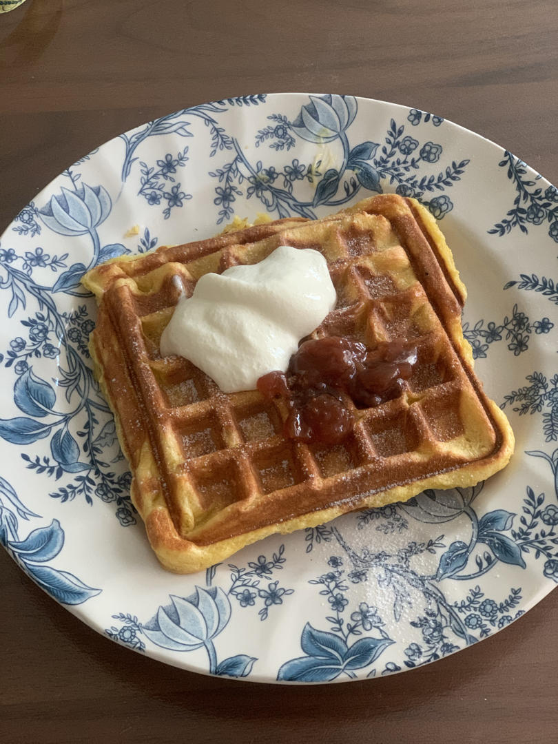 一口气吃六个！！超嗲！奶油松饼🧇
