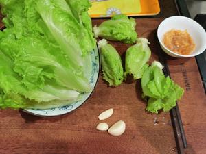 生啫唐生菜的做法 步骤1