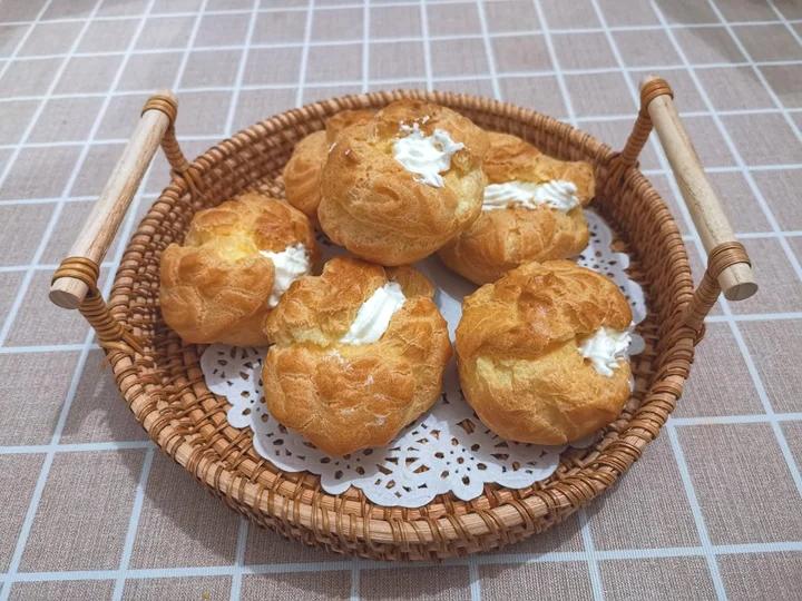 简单易成功的奶油小泡芙做法