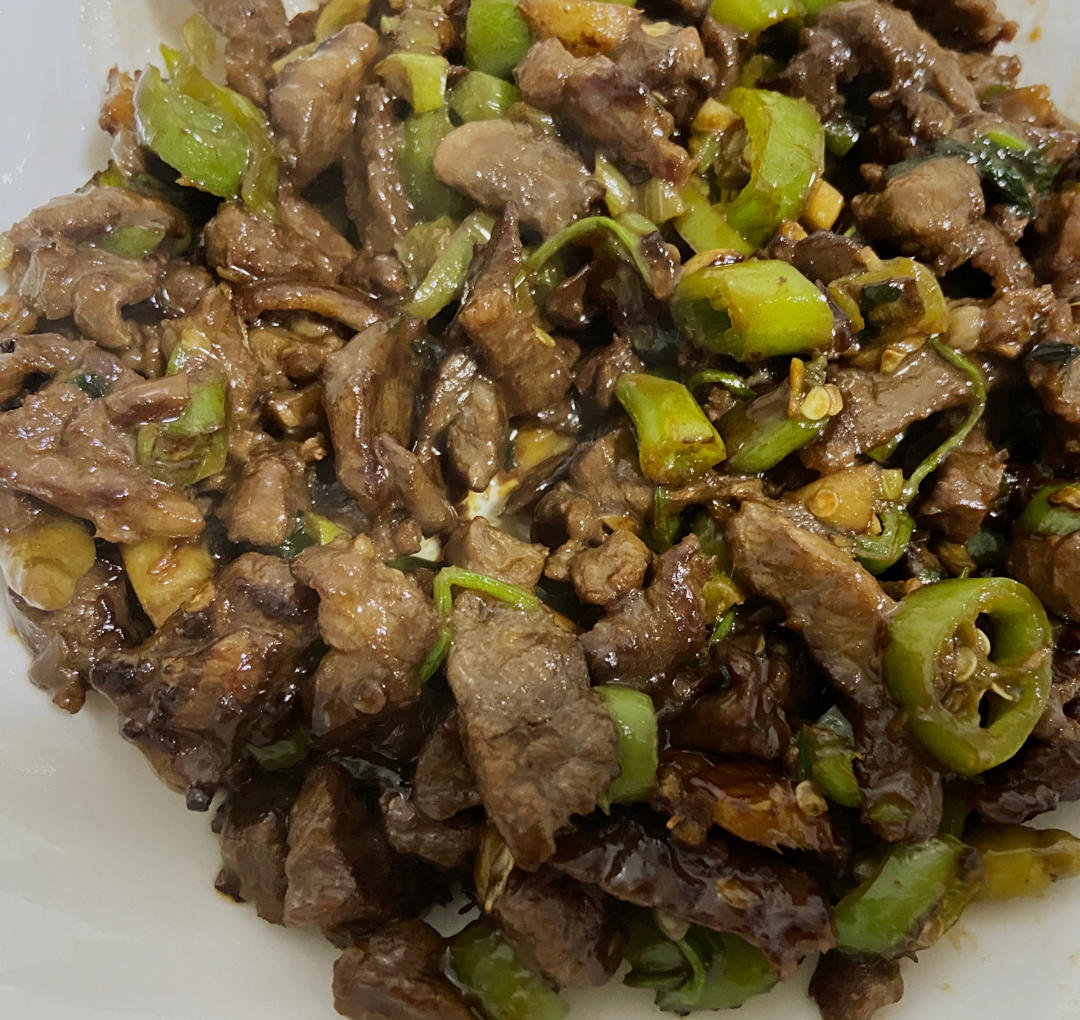 小炒黄牛肉（湘菜）