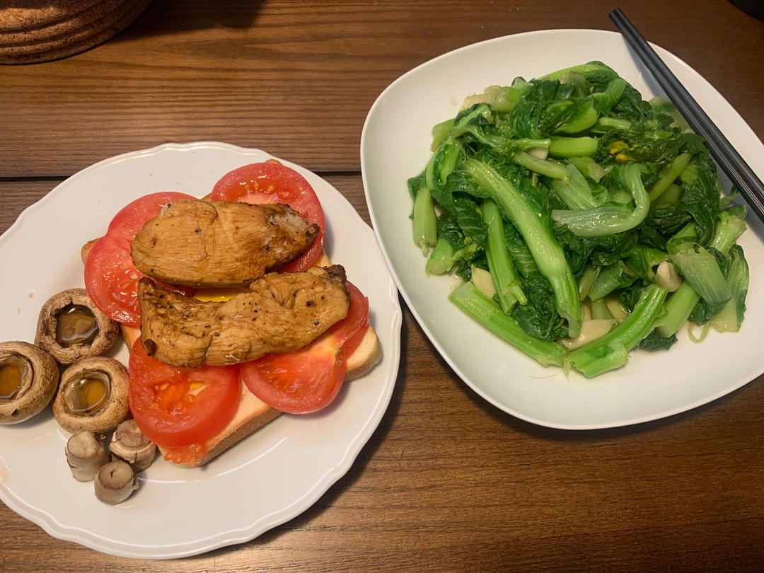 烤口蘑(烤箱)(减肥食品）