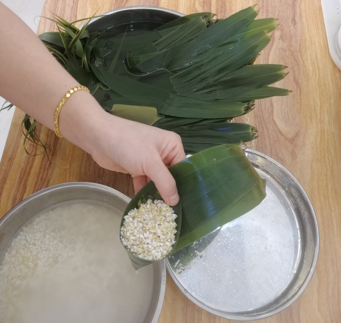 四角粽子（内附包粽子视频）的做法 步骤6
