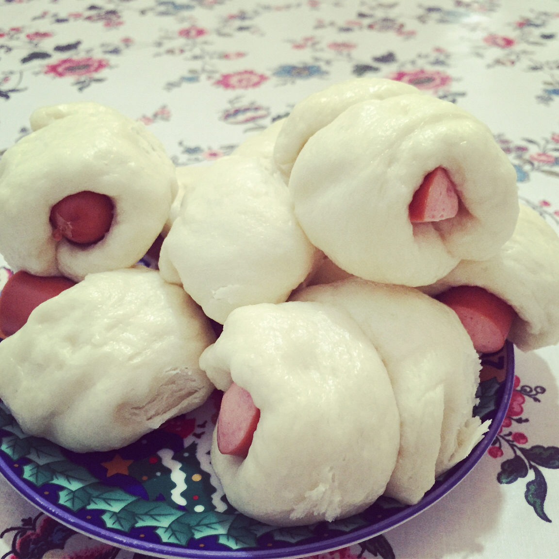 快手火腿卷～一次发酵